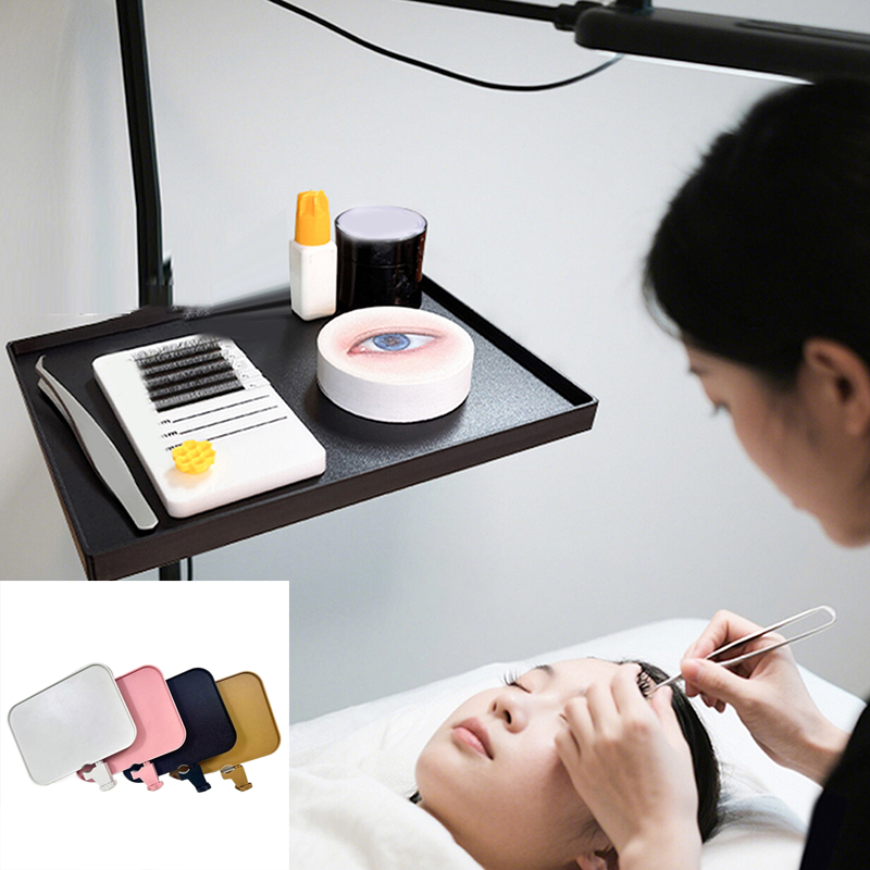 Lash Tray Organizer - 【M】調節可能なまつげトレイホルダー リングライト用 ユニバーサルクランプクリップオーガナイザースタンド まつげエクステ用美容アクセサリー