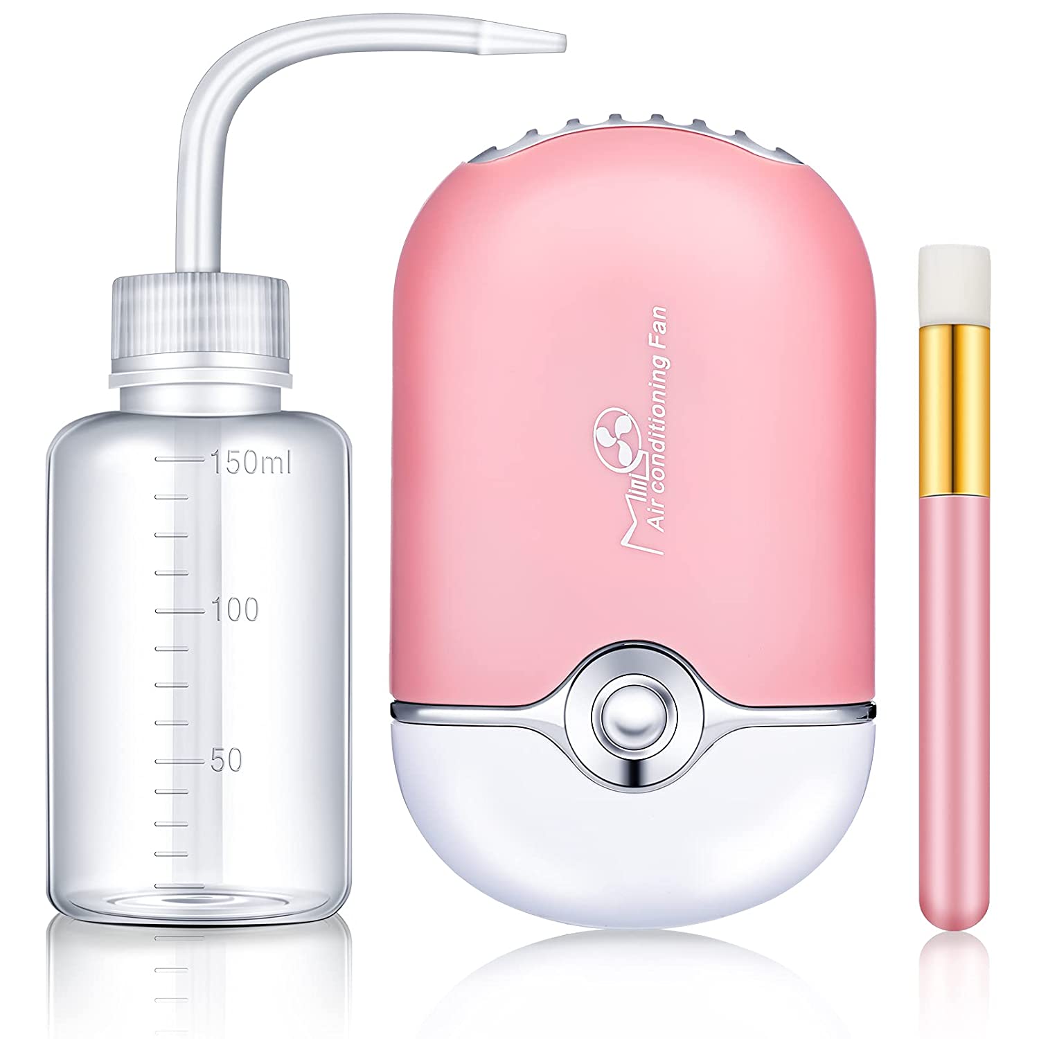 Eyelash Extension Wash - 3 in 1 USB 空調ラッシュファンドライヤーラッシュシャンプーブラシノーズブラシまつげ洗浄ボトルまつげエクステンション用品
