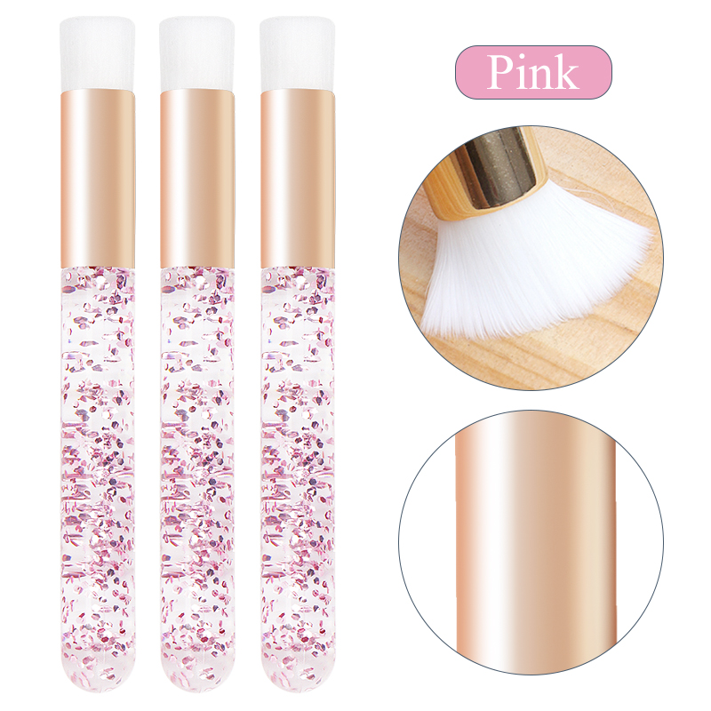Eyelash Extension Wash - 5 個まつげクリーニングブラシまつげエクステンションアプリケータークリスタルマイクロブラシ眉毛まつげ洗浄シャンプークリーンメイクブラシ