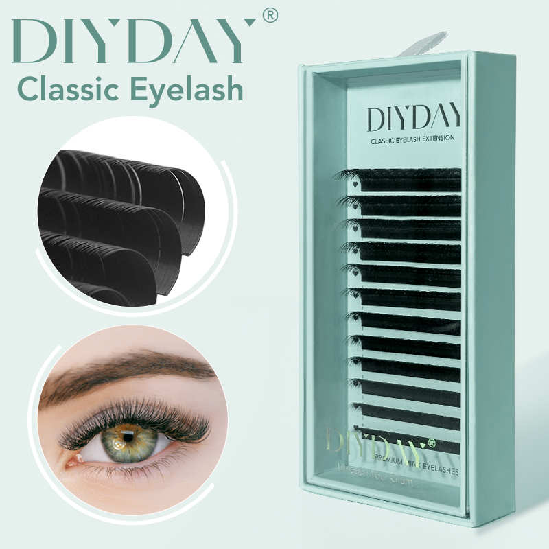 Funny Eyelash Extension - DIYDAY 16 行ミンクまつげ個別の自然なつけまつげ B C CC