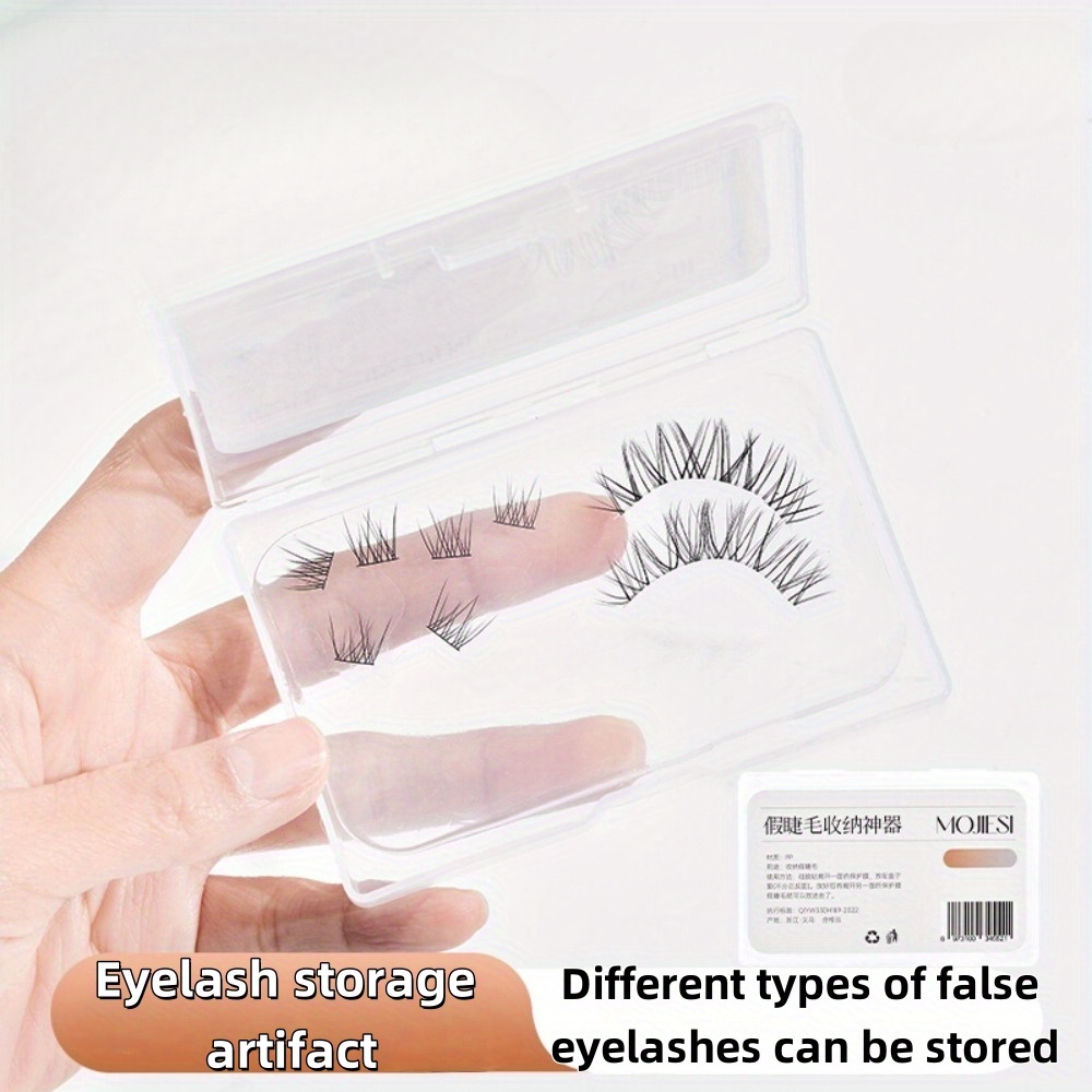 Lash Tray Organizer - ポータブルつけまつげ収納ボックス旅行用まつげケース防塵まつげエクステオーガナイザーメイクアップツールコンテナホルダーボックス
