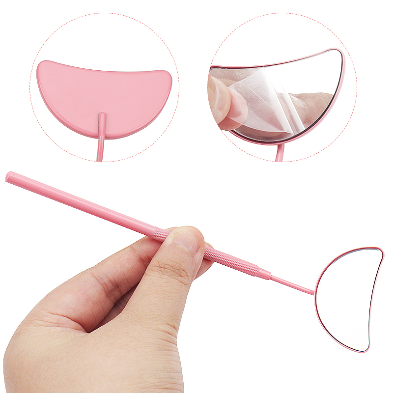 1 個まつげエクステンションミラー月型取り外し可能なステンレ - Eyelash Extension Course のレビューと価格