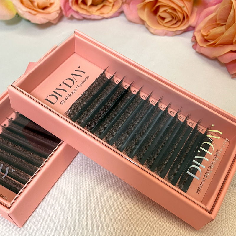 DIYDAY W 形状まつげエクステンション既成 3d 4d - Funny Eyelash Extension のレビューと価格