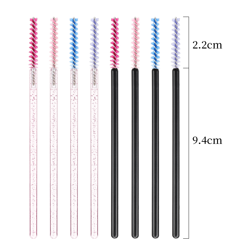 50 個使い捨てまつげメイクブラシクリスタル眉毛コームマスカ - Eyelash Extension For Beginners のレビューと価格