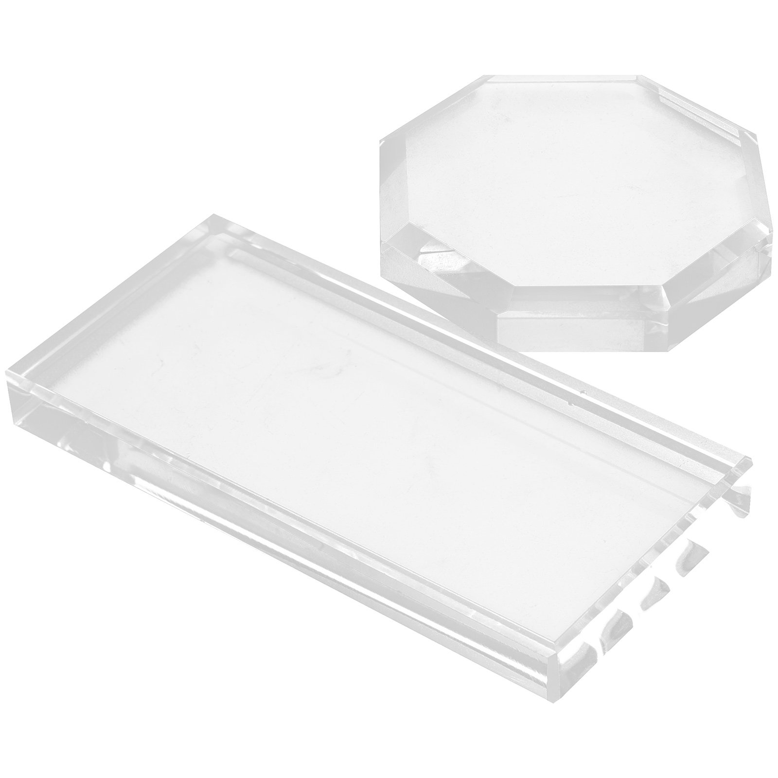 2個入り、まつげエクステ用接着剤の保管に最適なガラス製パレッ - Lash Tray Organizer のレビューと価格