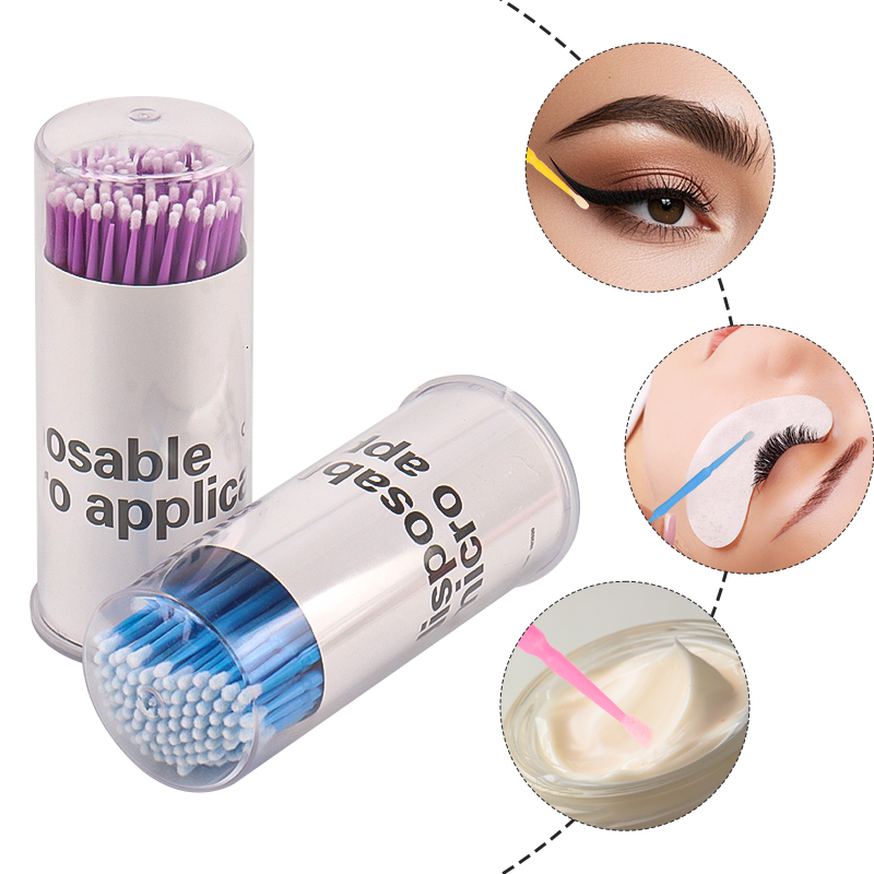 100 個使い捨てまつげブラシラッシュエクステンションマイク - Eyelash Extension For Beginners のレビューと価格