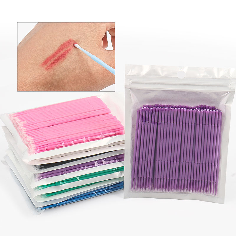 100本入り/袋 竹製まつげエクステ洗浄綿棒 ラッシュリフト - Eyelash Extension For Beginners のレビューと価格