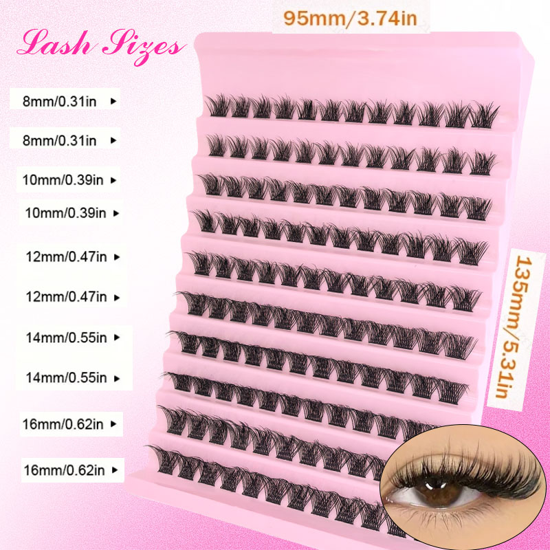 DIY まつげエクステンションキット個別まつげクラスターミッ - Funny Eyelash Extension のレビューと価格