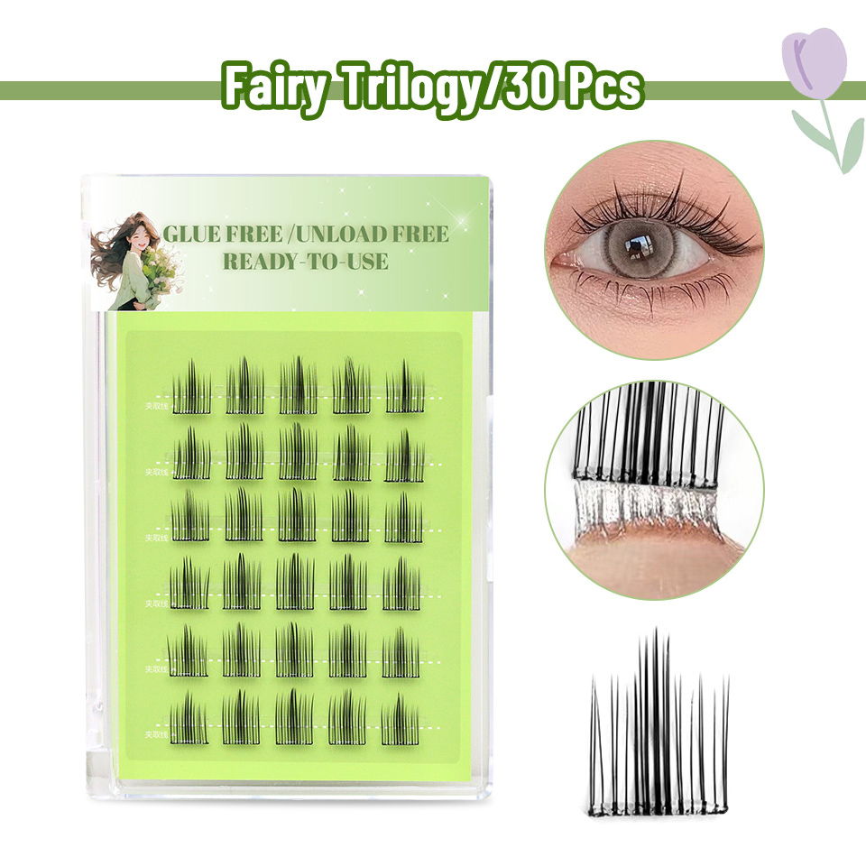 カラフルなフォックスDIYセグメントつけまつげ、再利用可能な - Funny Eyelash Extension のレビューと価格