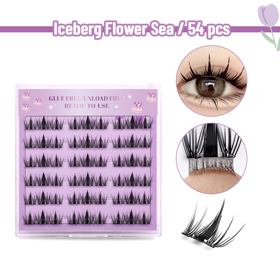 カラフルなフォックスDIYセグメントつけまつげ、再利用可能な - Funny Eyelash Extension のレビューと価格