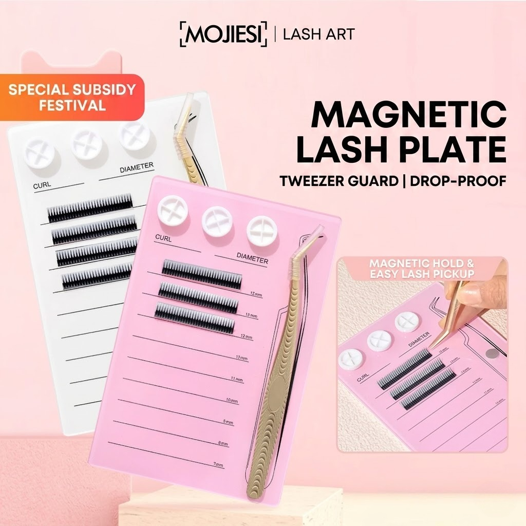 マグネット式まつげエクステパレット＆グルーホルダーパッド、ア - Lash Tray Organizer のレビューと価格