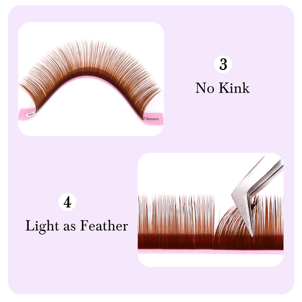 ダークブラウンまつげエクステンション 0.05 0.07 ミ - Eyelash Extension Remover At Home のレビューと価格