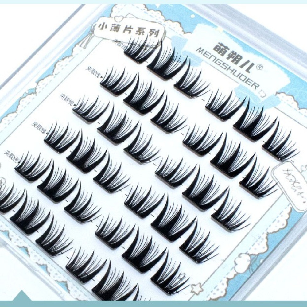 ファッション性の高い、ふんわりとした、接着剤不要のつけまつげ - Eyelash Extension For Men のレビューと価格