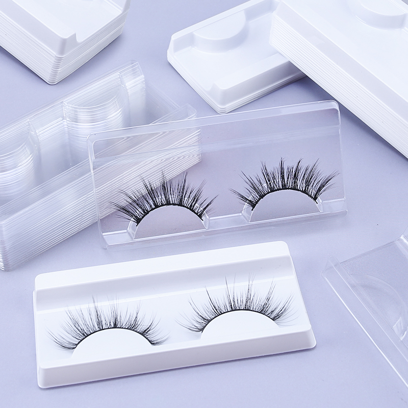 10/40 個プラスチックまつげトレイ白透明 25 ミリメー - Lash Tray Organizer のレビューと価格