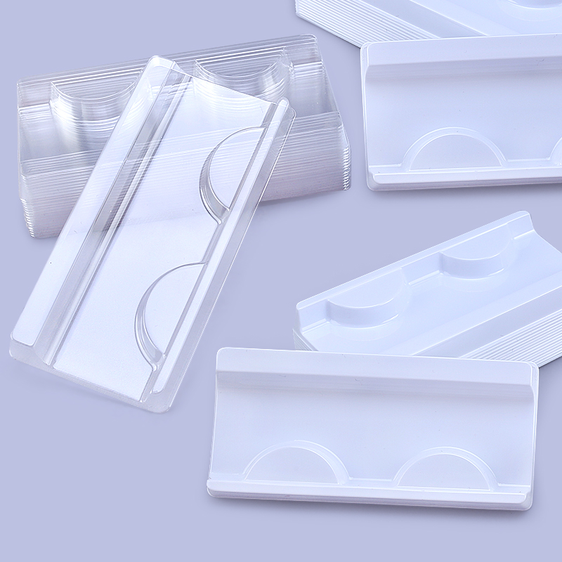 10/40 個プラスチックまつげトレイ白透明 25 ミリメー - Lash Tray Organizer のレビューと価格