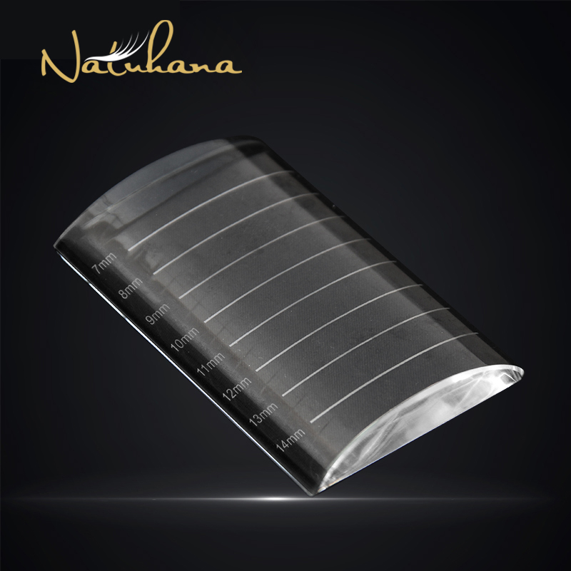 Natuガーナ-まつげエクステ,パレット,湾曲した透明な接着 - Lash Tray Organizer のレビューと価格