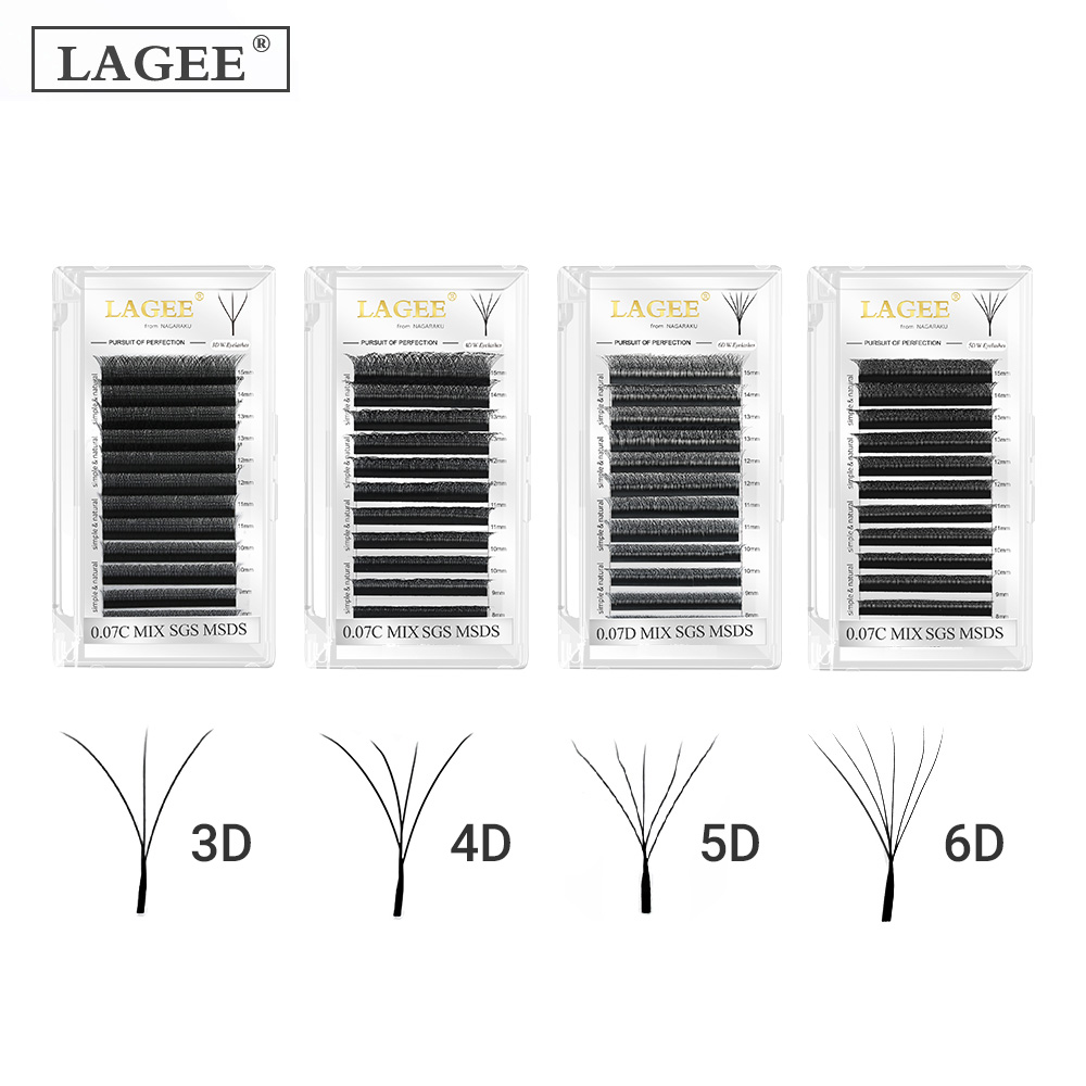 LAGEE 3D 4D 5D 6D W シェイプまつげエクス - Eyelash Extension Course のレビューと価格